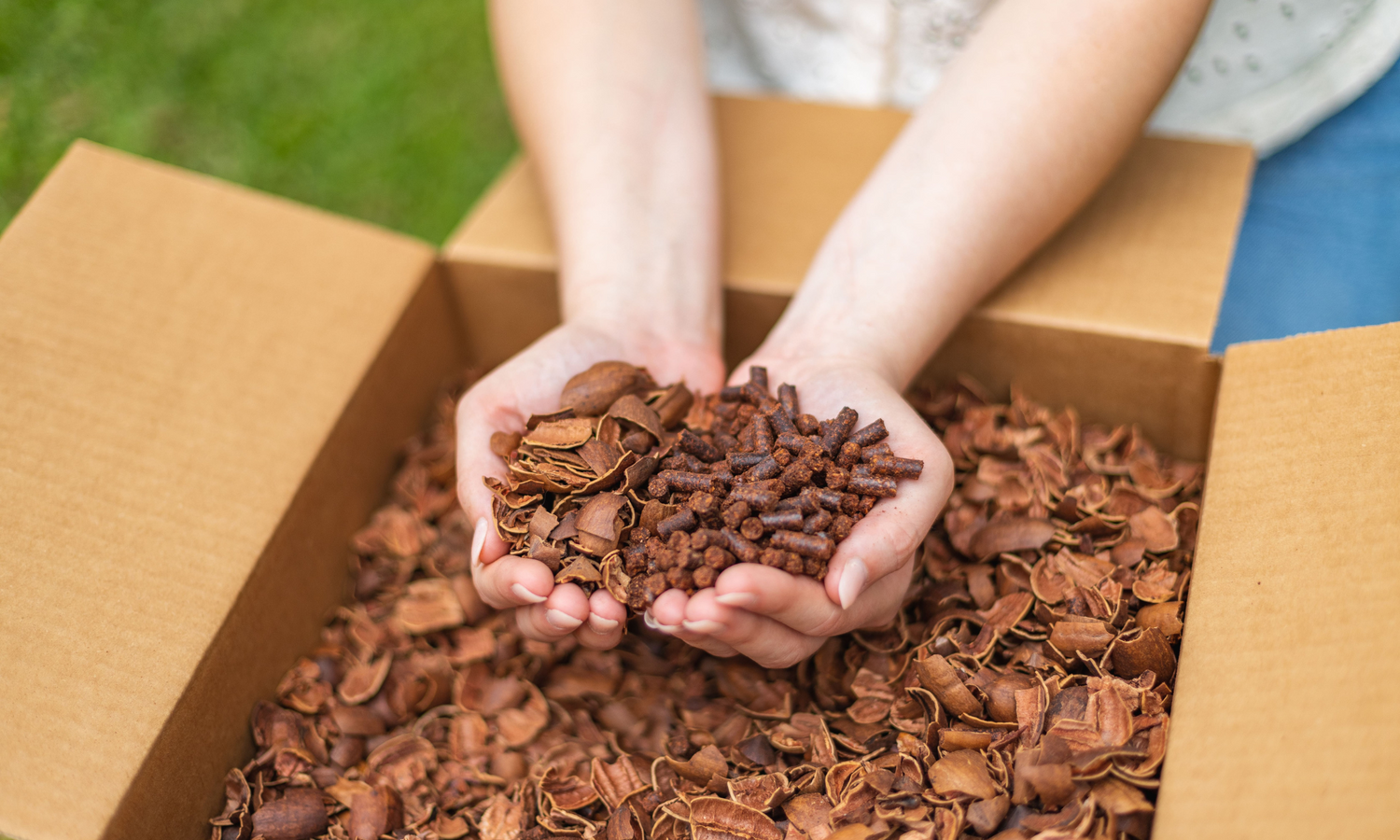 Pecan Pellets made out of 100% Pecan Shells