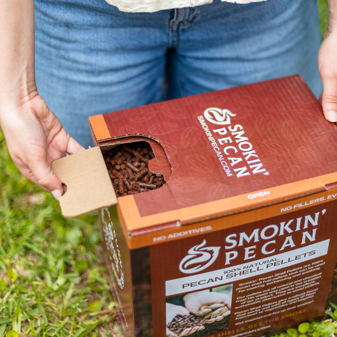 Pecan Shell Powder Pecan Pellets & Shells for Smoking & Grilling - Smokin' Pecan