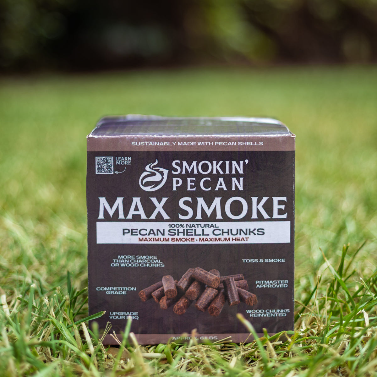 Max Smoke Pecan Shell Chunks - 6 LB Box