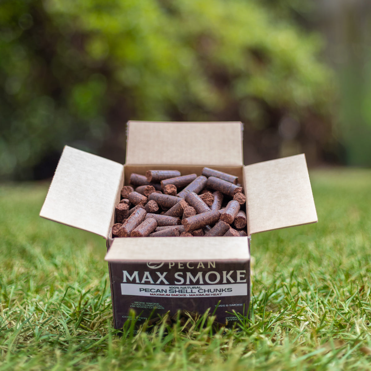 Max Smoke Pecan Shell Chunks - 6 LB Box