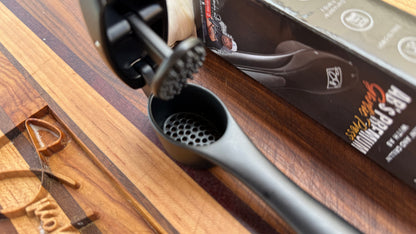 Premium Garlic Press by Smokin and Grillin wit AB