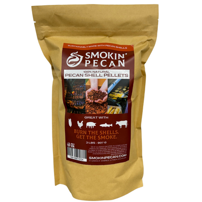 Pecan Shell Pellets - 2 lb Bag