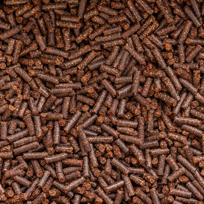 Close up pile of Smokin' Pecan's pellets